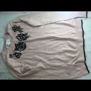 Beaded rose shirt